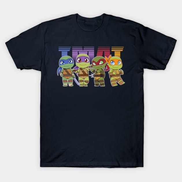 Chibi Heroes in a Half-Shell T-Shirt by nerdinsandals